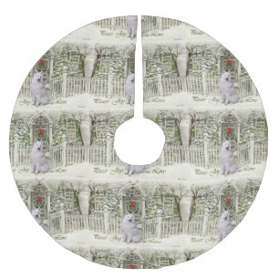 Cute Samoyed Kerstmis Kerstboom Rok