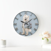 Cute Samoyed Puppy dog Grote Klok (Huis)