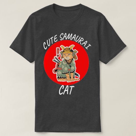 Cute samurai-kattencadeaus, kat 1 t-shirt (Design voorkant)