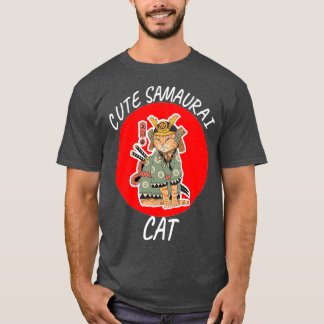 Cute samurai-kattencadeaus, kat 1 t-shirt