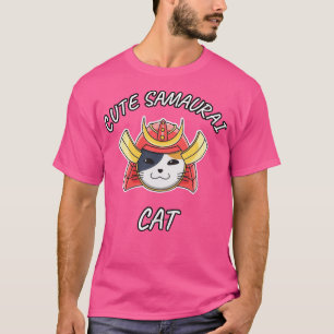 Cute samurai-kattenliefhebbers kat t-shirt