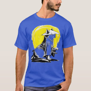 Cute Samurai Ninja Cat Japanese Kitten Lover Gift T-shirt
