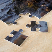 Cute Sanderling Sandpiper die op de kust aan het r Legpuzzel (Zijkant)