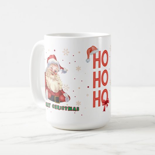 Cute Santa 15 oz Mug Koffiemok (Voorkant links)