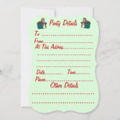 Cute santa afbeelding voor kerstmis kaart (Achterkant)