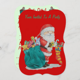 Cute santa afbeelding voor kerstmis kaart