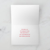 Cute Santa and Dog at Computer Christmas Card Feestdagen Kaart (Binnen)