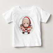 Cute Santa Baby T-Shirt - Christmas Infant Jersey  (Voorkant)