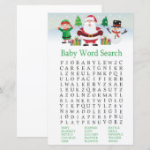 Cute Santa Baby word scramble game (Voorkant / Achterkant)