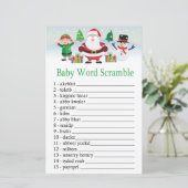 Cute Santa Baby word scramble game (Staand voorkant)