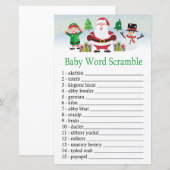 Cute Santa Baby word scramble game (Voorkant / Achterkant)
