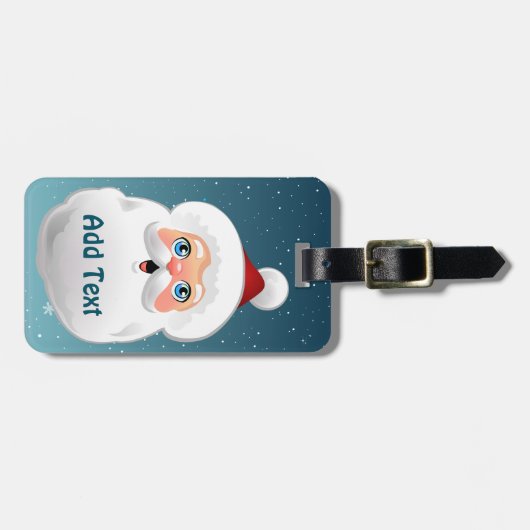 Cute Santa Bagagelabel (Voorkant horizontaal)