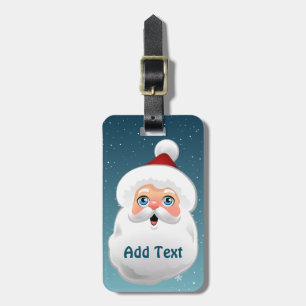 Cute Santa Bagagelabel