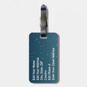 Cute Santa Bagagelabel (Achterkant verticaal)