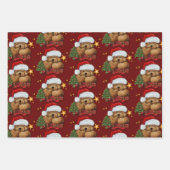 Cute Santa Beer Inpakpapier Vel (Voorkant 2)