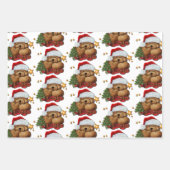 Cute Santa Beer Inpakpapier Vel (Voorkant)