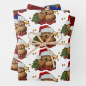 Cute Santa Beer Inpakpapier Vel (In situ)