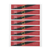 Cute Santa Buckle voor kerstKaarten (Vel)