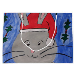 Cute Santa Bunny Groot Cadeauzakje