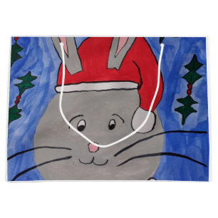 Cute Santa Bunny Groot Cadeauzakje