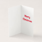 Cute Santa Bunny-kerstkaart Kaart (Binnen)