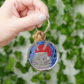 Cute Santa Bunny Sleutelhanger (Hand)
