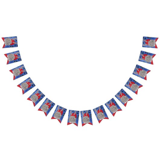 Cute Santa Bunny Vlaggetjes (Alle)