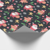 Cute Santa Cadeaupapier (Hoek)