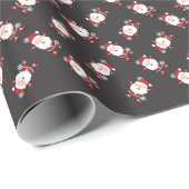 Cute Santa Cadeaupapier (Rol Hoek)