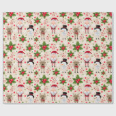 Cute Santa Cadeaupapier (Vlak)