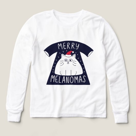 Cute Santa Cat Melanomas Christmas (Voorkant)