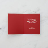 Cute Santa Cat Meowy Kerstmis Kaart (Binnen)