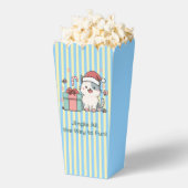 Cute Santa Cat with Gift Box Bedankdoosjes (Popped)