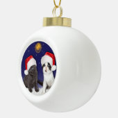 Cute Santa Cats Keramische Bal Ornament (Rechts)