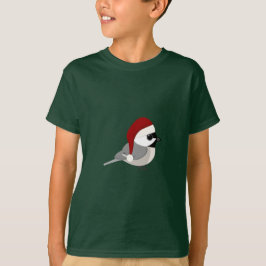 Cute Santa Chickadee T-shirt