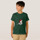 Cute Santa Chickadee T-shirt (Voorkant volledig)
