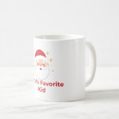 Cute Santa Christmas Mug for Kids Koffiemok (Voorkant rechts)