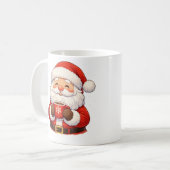 “Cute Santa Christmas Mug” Koffiemok (Voorkant links)