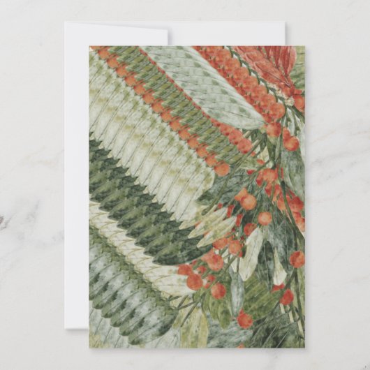 Cute Santa Christmas Party Invitation  Kaart (Achterkant)