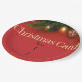 Cute Santa Christmas Plate – Festive Holiday Gift  Papieren Bordje (Gekanteld)