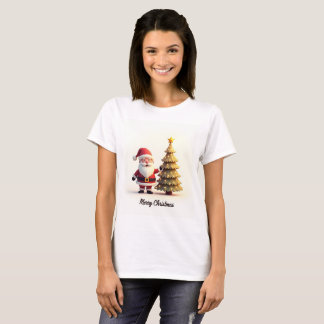 Cute Santa Christmas Tee T-shirt