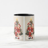 Cute Santa Christmas Travel Mug For Cozy Winter Mok (Midden)