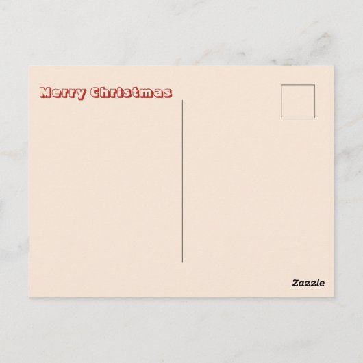 Cute Santa Claus Abstract Floral Retro Christmas Briefkaart (Achterkant)