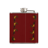 Cute Santa Claus Baby Foto Vinyl Wrapped Flask Heupfles (Achterkant)