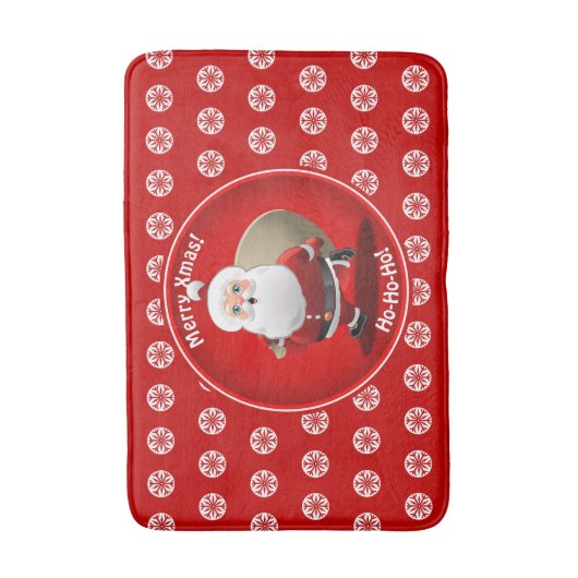 Cute Santa Claus Badmat (Voorkant Verticaal)