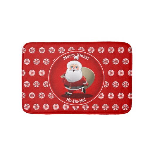 Cute Santa Claus Badmat (Voorkant)