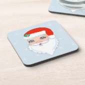 Cute Santa Claus Bier Onderzetter (Linkerzijde)