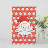 Cute Santa Claus Briefpapier (Staand voorkant)