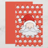 Cute Santa Claus Briefpapier (Voorkant / Achterkant)
