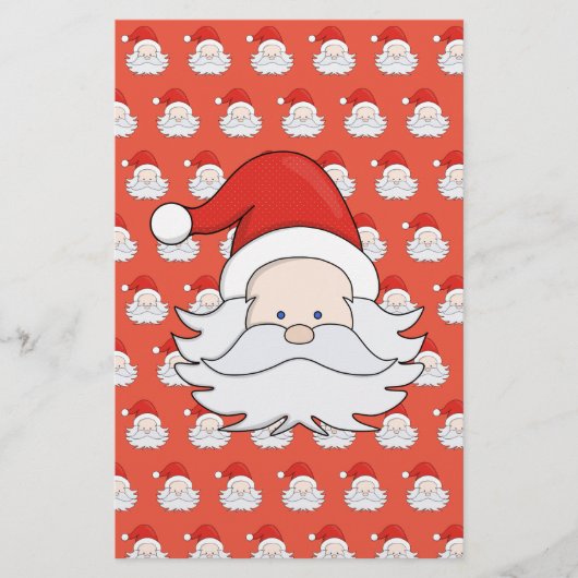 Cute Santa Claus Briefpapier (Voorkant)